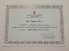 Op. Dr. Coşkun Özer Genel Cerrahi sertifikası