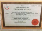 Uzm. Dr. Reşat Mehmet Baha Kardiyoloji sertifikası