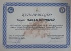 Dr. Öğr. Üyesi Hakan Korkmaz Beyin ve Sinir Cerrahisi sertifikası
