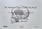 Dt. Mehmet Uğur Türkyılmaz Diş Hekimi sertifikası