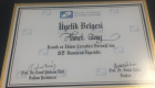Prof. Dr. Ahmet Güney Ortopedi ve Travmatoloji sertifikası
