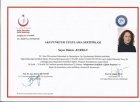 Op. Dr. Didem Kurban Kadın Hastalıkları ve Doğum sertifikası