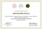 Uzm. Kl. Psk. Aslı Kayra Kaya Psikoloji sertifikası