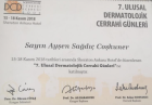 Uzm. Dr. Ayşen Sağdıç Coşkuner Dermatoloji sertifikası