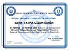 Uzm. Kl. Psk. Fatma Gizem Şahin Psikoloji sertifikası
