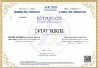 Psk. Dan. Oktay Yüksel Psikolojik Danışman sertifikası