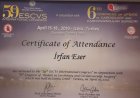 Doç. Dr. İrfan Eser Göğüs Cerrahisi sertifikası