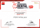 Dt. Ayşen Büke Şen Diş Hekimi sertifikası
