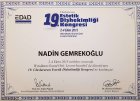 Dt. Nadin Gemrekoğlu Diş Hekimi sertifikası