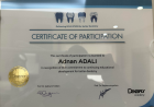 Dt. Adnan Adalı Diş Hekimi sertifikası