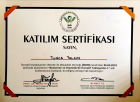 Uzm. Dyt. Tunca Yalçın Diyetisyen sertifikası