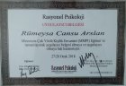 Uzm. Kl. Psk. Cansu Sevimli Psikoloji sertifikası