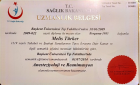Uzm. Dr. Melis Dülgeroğlu Geleneksel ve Tamamlayıcı Tıp sertifikası