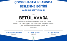 Dyt. Betül Gök Diyetisyen sertifikası