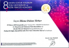 Uzm. Dr. Hüsne Didem Türker Çocuk Sağlığı ve Hastalıkları sertifikası
