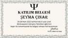 Psk. Şeyma Çınar Psikoloji sertifikası