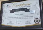 Dyt. Aykut Doğu Diyetisyen sertifikası