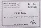 Op. Dr. Metin Temel Plastik Rekonstrüktif ve Estetik Cerrahi sertifikası