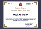 Psk. Dan. Aleyna Şengün Psikolojik Danışman sertifikası