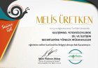 Dil ve Konuşma Terapisti Melis Üretken Dil Konuşma Bozuklukları sertifikası