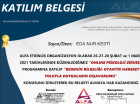 Psk. Dan. Eda Nur Kesti Psikolojik Danışman sertifikası