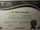 Prof. Dr. Zafer Kozacıoğlu Üroloji sertifikası