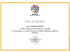 Klinik Psikolog  Büşra Erdoğan Psikoloji sertifikası
