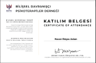 Psk. Büşra Aslan Psikoloji sertifikası