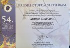 Uzm. Dr. Nishana Zakharova Nöroloji (Beyin ve Sinir Hastalıkları) sertifikası