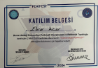 Psk. Dan. Ebrar Acar Psikolojik Danışman sertifikası
