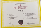 Psk. Can Kılıç Psikoloji sertifikası