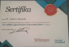 Dt. Gizem Derecik Diş Hekimi sertifikası