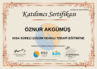 Psk. Dan. Öznur Akgümüş Psikolojik Danışman sertifikası