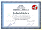 Doç. Dr. Engin Çetinkaya Ortopedi ve Travmatoloji sertifikası