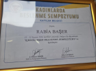 Op. Dr. Rabia Başer Açıkgöz Kadın Hastalıkları ve Doğum sertifikası
