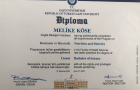 Dyt. Melike Köse Kapan Diyetisyen sertifikası