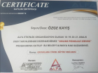 Psk. Dan. Özge Kayış Psikolojik Danışman sertifikası