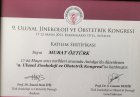 Op. Dr. Murat Öztürk Kadın Hastalıkları ve Doğum sertifikası