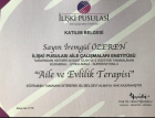Uzm. Kl. Psk. İremgül Özeren Psikoloji sertifikası