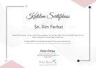Psk. Dan. İlim Ferhat Psikolojik Danışman sertifikası