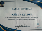 Dt. Gözde Kuldur Diş Hekimi sertifikası