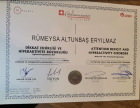 Psk. Rumeysa Altunbaş Eryılmaz Psikoloji sertifikası