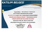 Uzm. Psk. Begümsue Taşdelen Psikoloji sertifikası