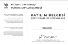 Psk. Yaren Eğe Psikoloji sertifikası