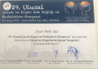 Uzm. Kl. Psk. Melis İpçi Psikoloji sertifikası