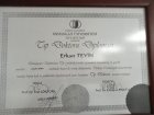Uzm. Dr. Erkan Teyin Anestezi ve Reanimasyon sertifikası