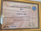 Fzt. Nurgül Avcı Fizyoterapi sertifikası