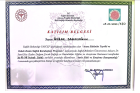 Uzm. Dr. Burak Danacıoğlu Çocuk Sağlığı ve Hastalıkları sertifikası