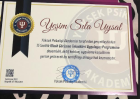 Psk. Yeşim Sıla Uysal Psikoloji sertifikası