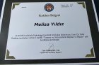 Psk. Melisa Yıldız Psikoloji sertifikası